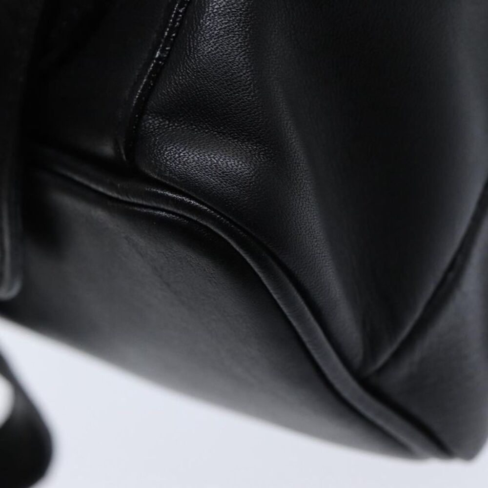 Gucci Vintage Bamboo Backpack Leather Black Leather Backpack Bag - Picture 12 of 16